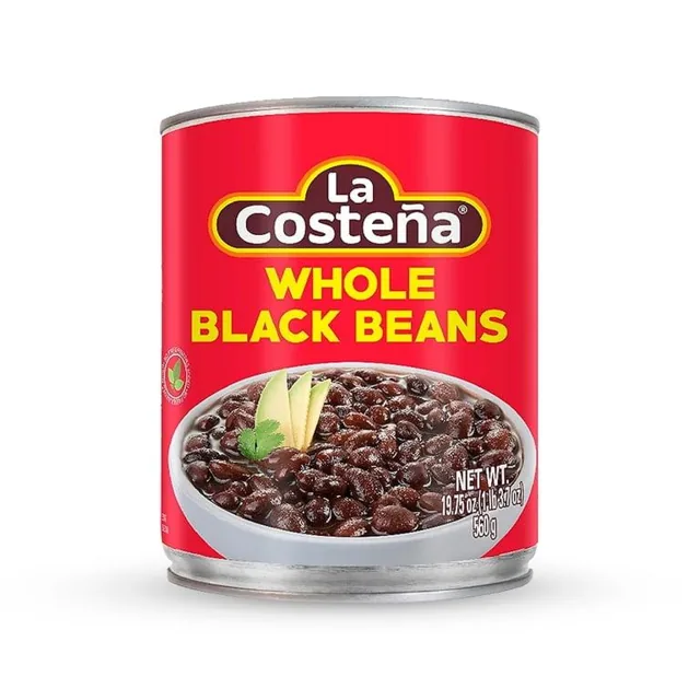 La Costeña Whole Black Beans, 19 oz