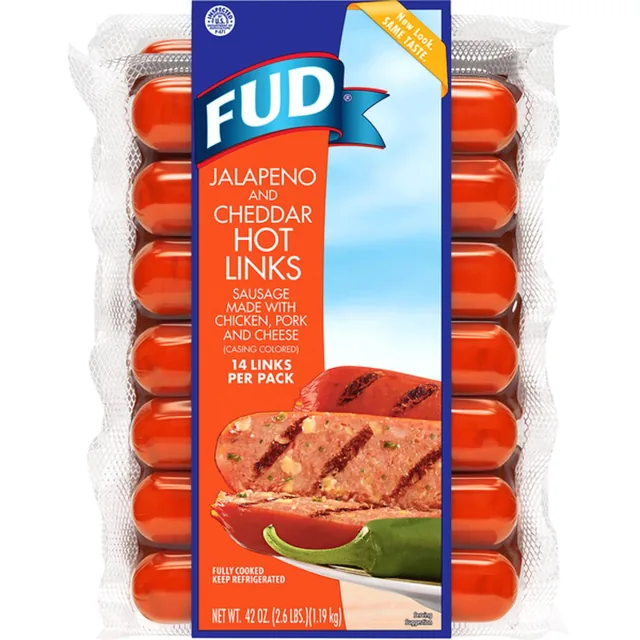 FUD Jalapeño Cheddar Hot Links, 42 oz