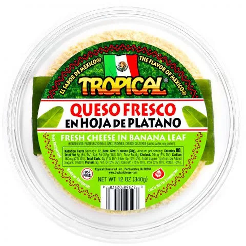 Tropical Mexican Queso Fresco in Banana Leaf, 12 oz