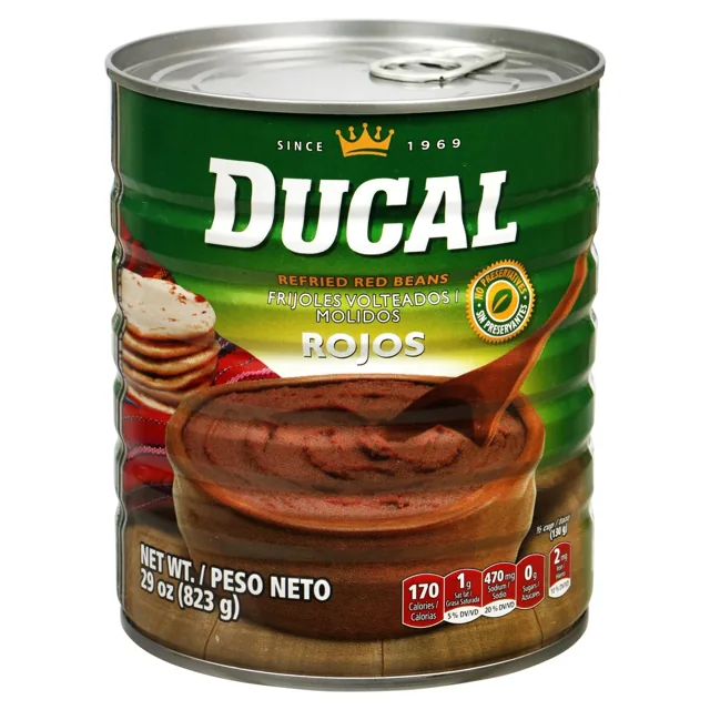 Ducal Red Refried Beans, 28 oz