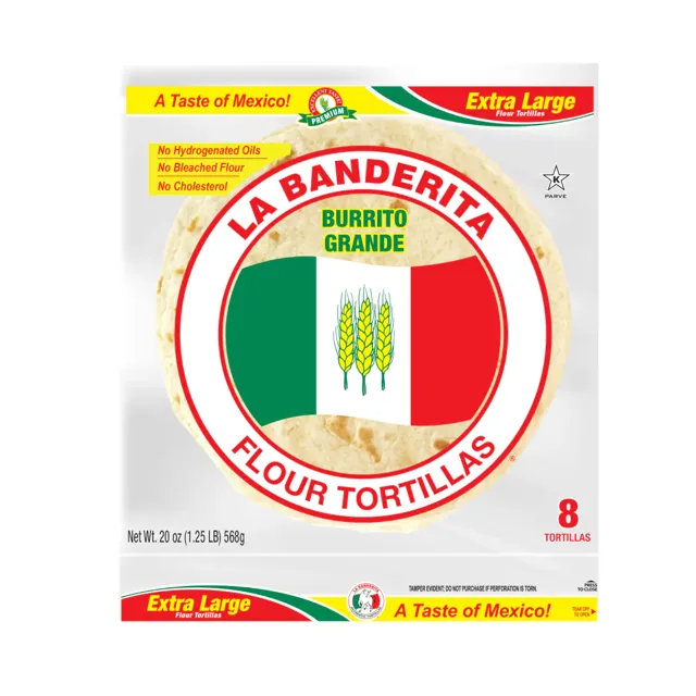 La Banderita Burrito Grande, 8 ct
