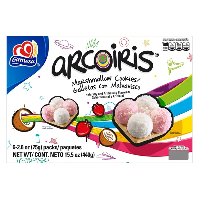 Gamesa Arcoíris Marshmallow Cookies, 15.5 oz